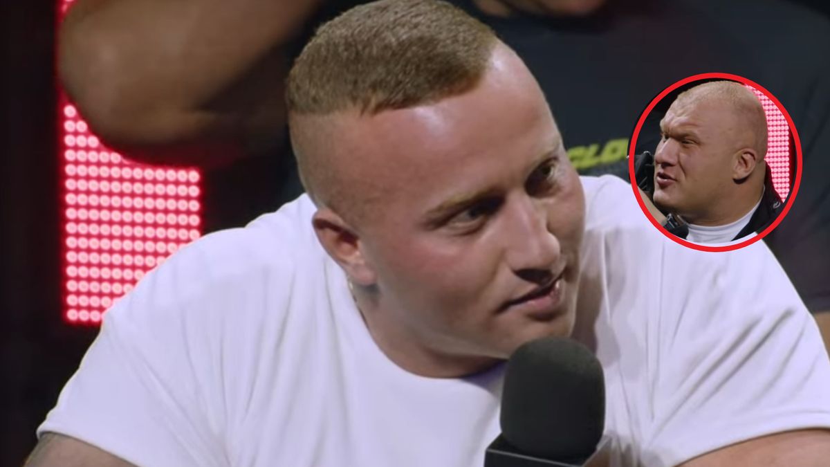 Na zdjęciu Denis Załęcki. W kółku Patryk Masiak