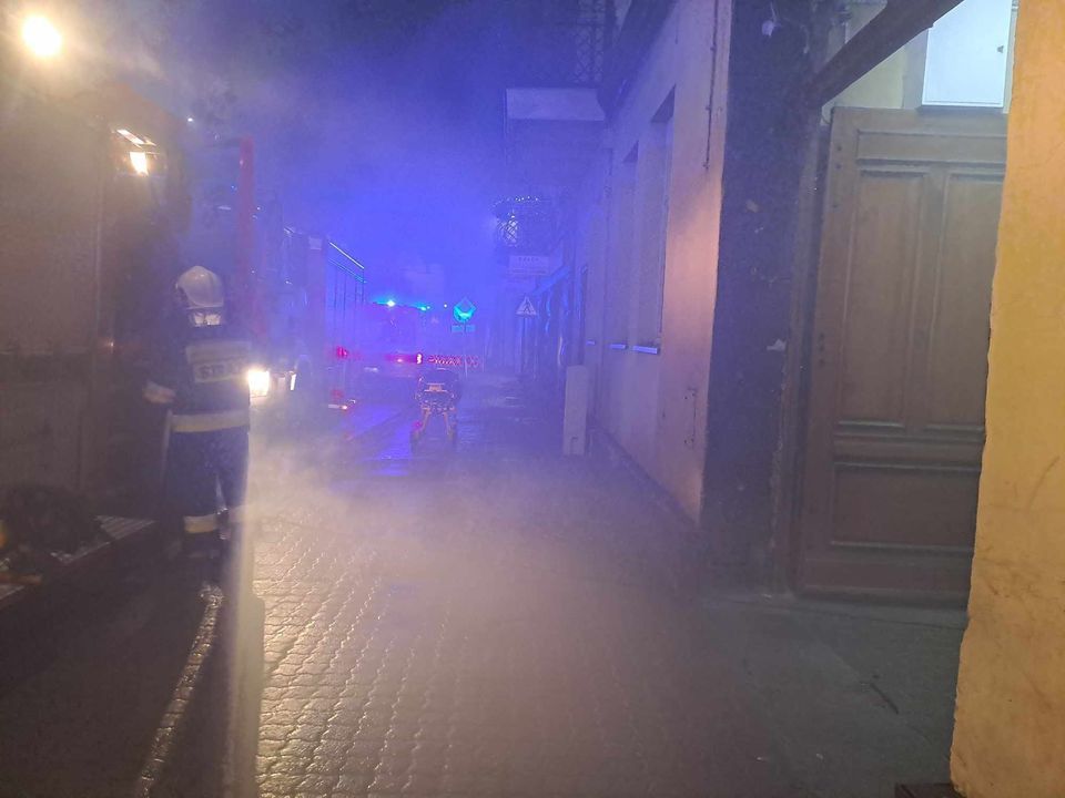 Pożar budynku mieszkalnego przy ul.Kościelnej w Strzelnie
