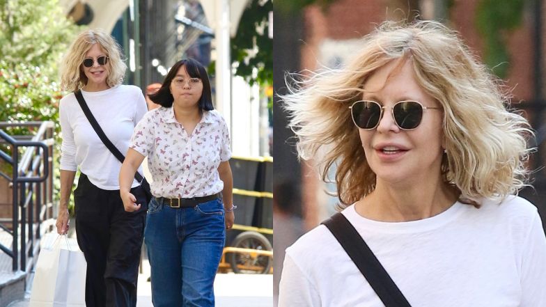 Meg Ryan z córką na mieście