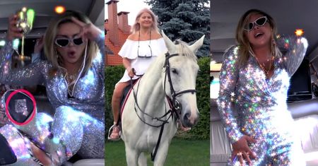 "Lady" Julia Jaroszewska wraca z kolejnym wakacyjnym GNIOTEM i naklejką na podeszwie: "Nawet zimny szampan mnie dzisiaj NIE OSTUDZI"