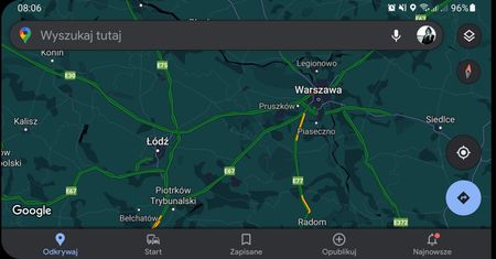 Mapy Google mają problem z ciemnym motywem. Cierpią głównie ci, którzy nie powinni
