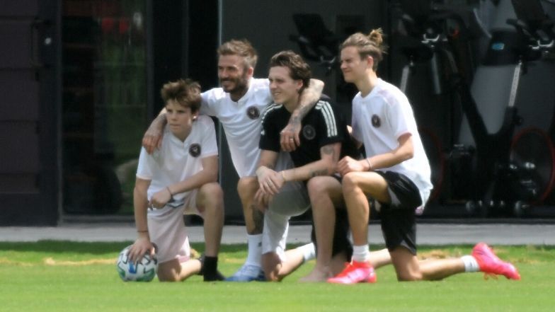 Rodzinny mecz Beckhamów na stadionie w Miami