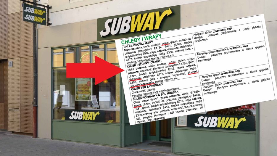 Chleb w Subwayu pozostawia wiele do życzenia