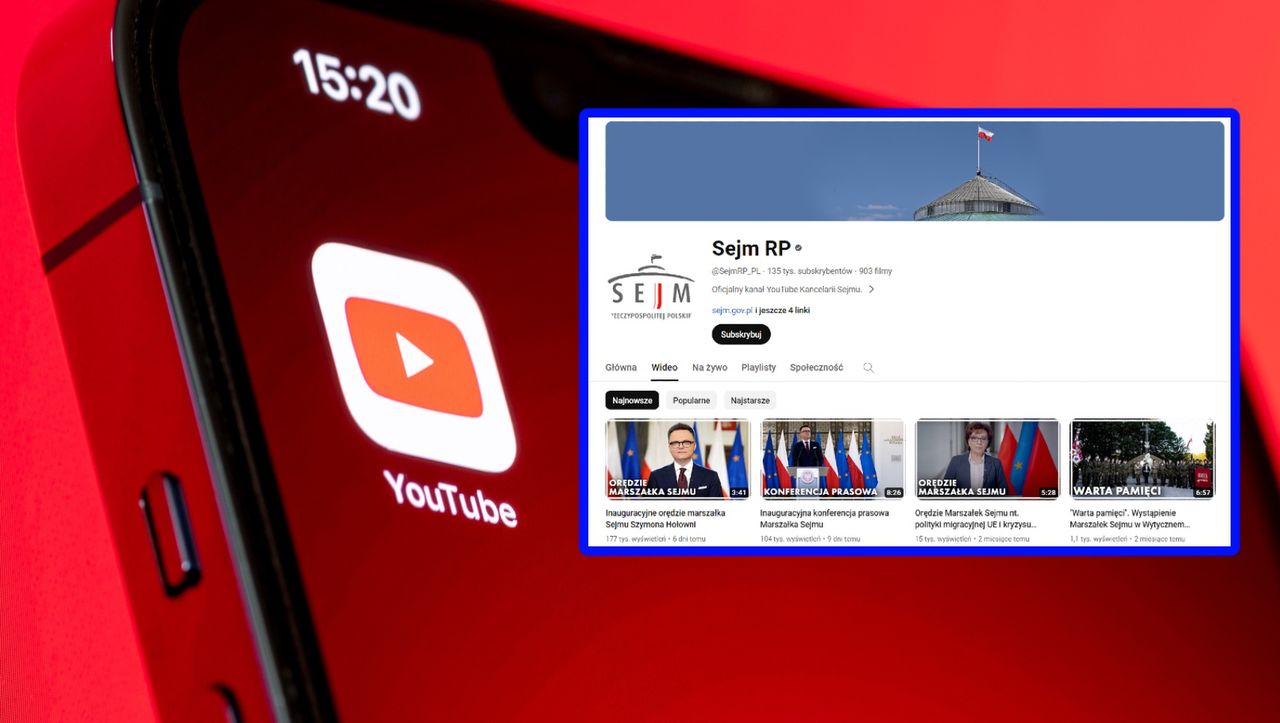 Ile sejm może zarobić na YouTube? Kwoty mogą zdziwić