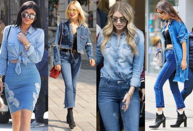 Od stóp do głów w dżinsie: gwiazdy w "total denim look"