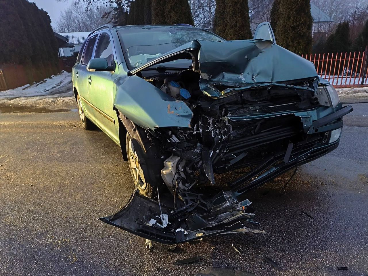 Zdarzenie w Białkowie. 29-letni kierowca nie dostosował prędkości!