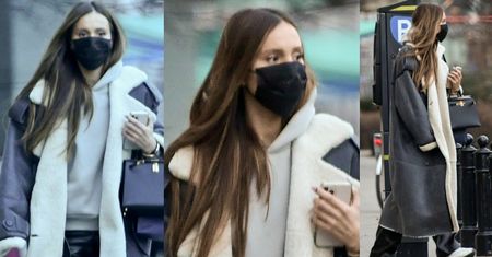 Marina Łuczenko w płaszczu ŁUDZĄCO PODOBNYM do tego, który zaprojektowała Sara Boruc (ZDJĘCIA)