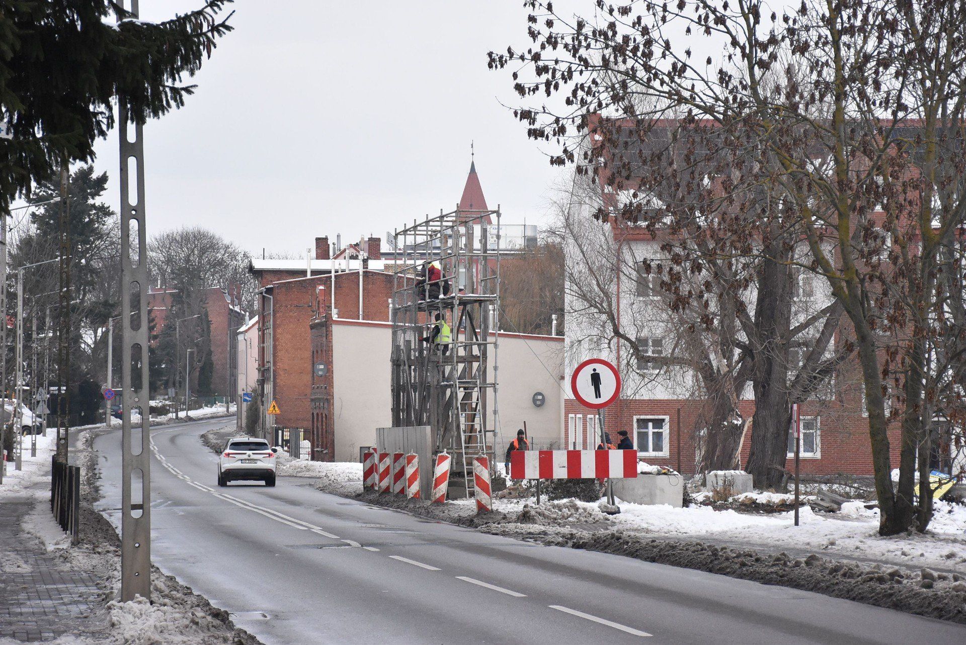 Rozbiórka przy ul. Armii Krajowej w Malborku