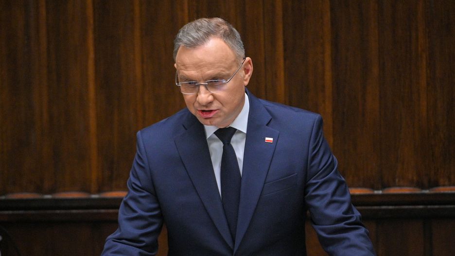 Andrzej Duda podczas orędzia w Sejmie