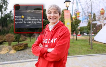 Zalane ulice w Krakowie. Magda Steczkowska była uwięziona pod kinem