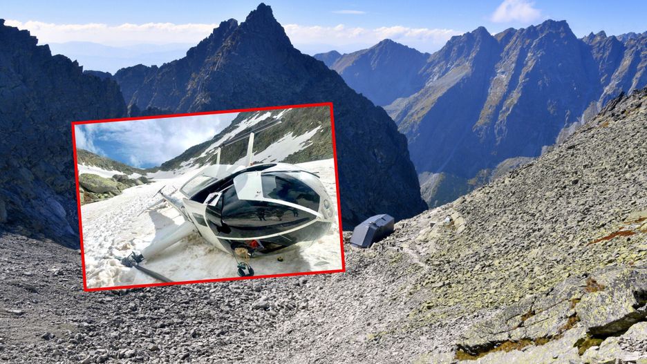 Helikopter rozbił się niedaleko Chaty pod Rysami
