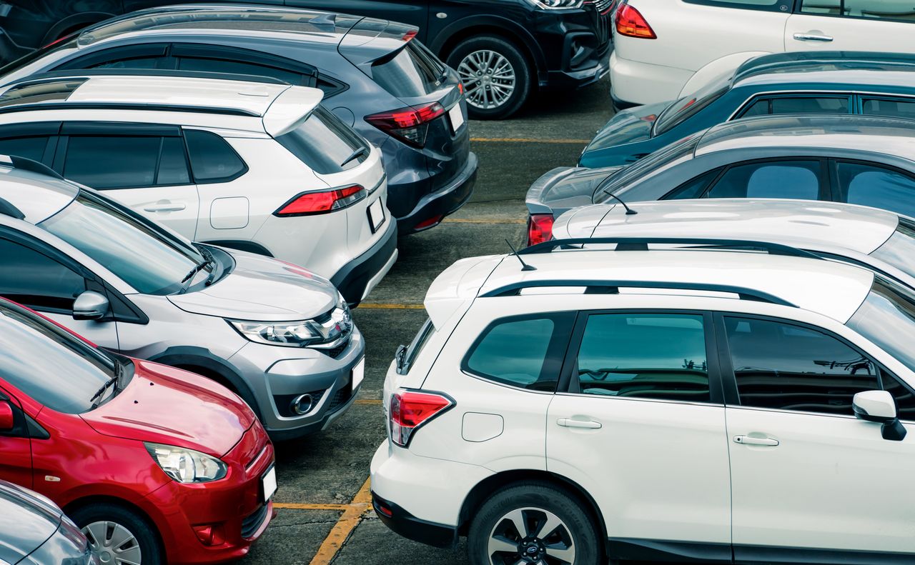 SUV-y zajmują więcej miejsca na parkingu