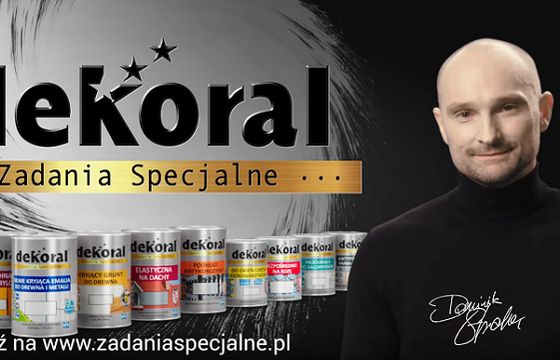 Dominik Strzelec wykonuje „zadania specjalne” w kampanii farb Dekoral (wideo)