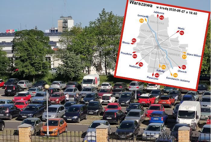 Ulice i parkingi w polskich miastach są znów zatłoczone