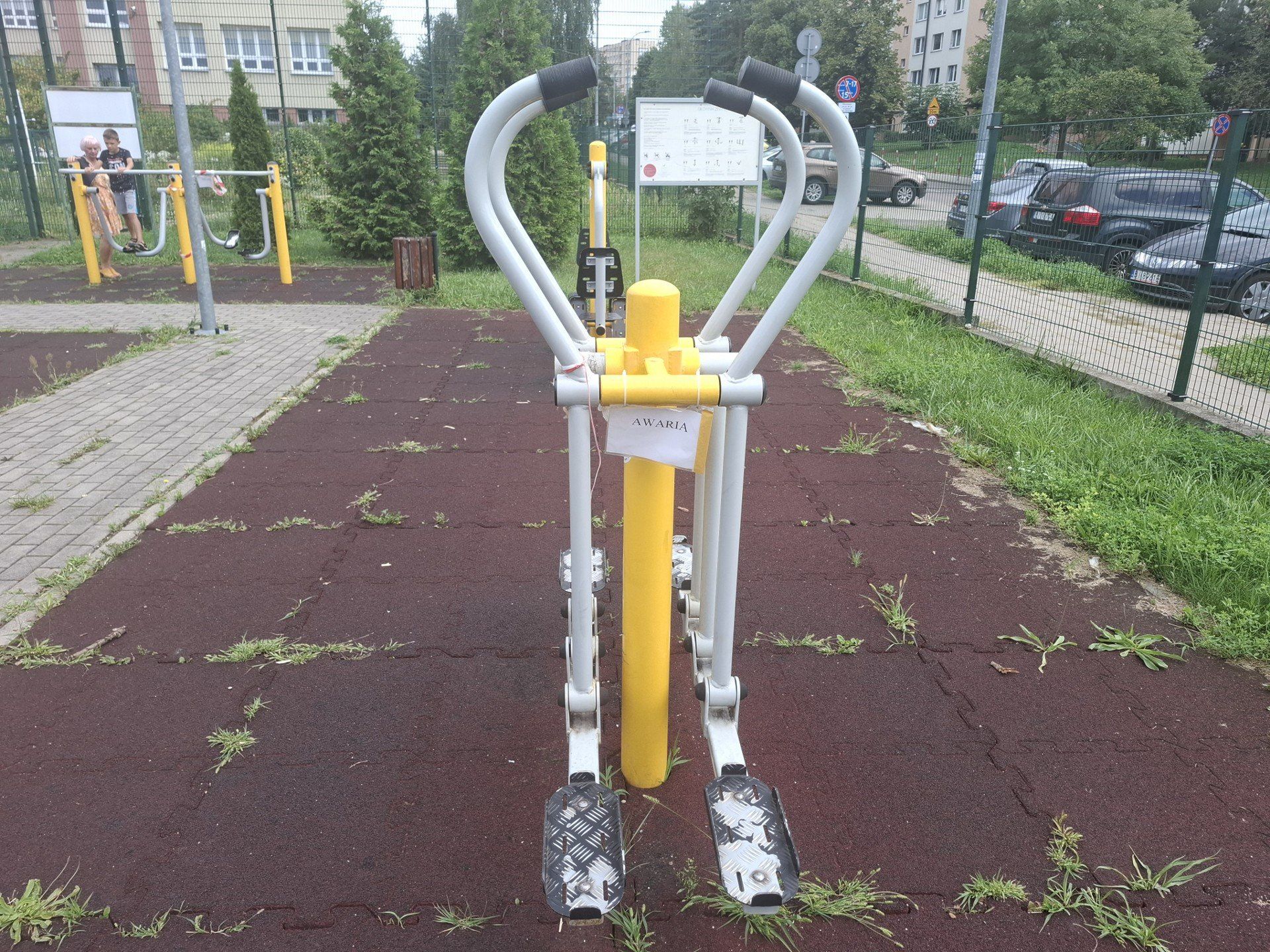 Tak wygląda teren siłowni przy ul. Palmowej