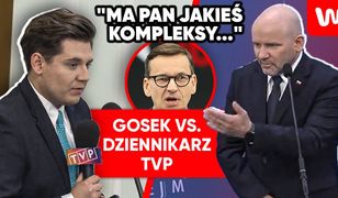 Sceny na konferencji PiS. Gosek nie chciał rozmawiać z TVP