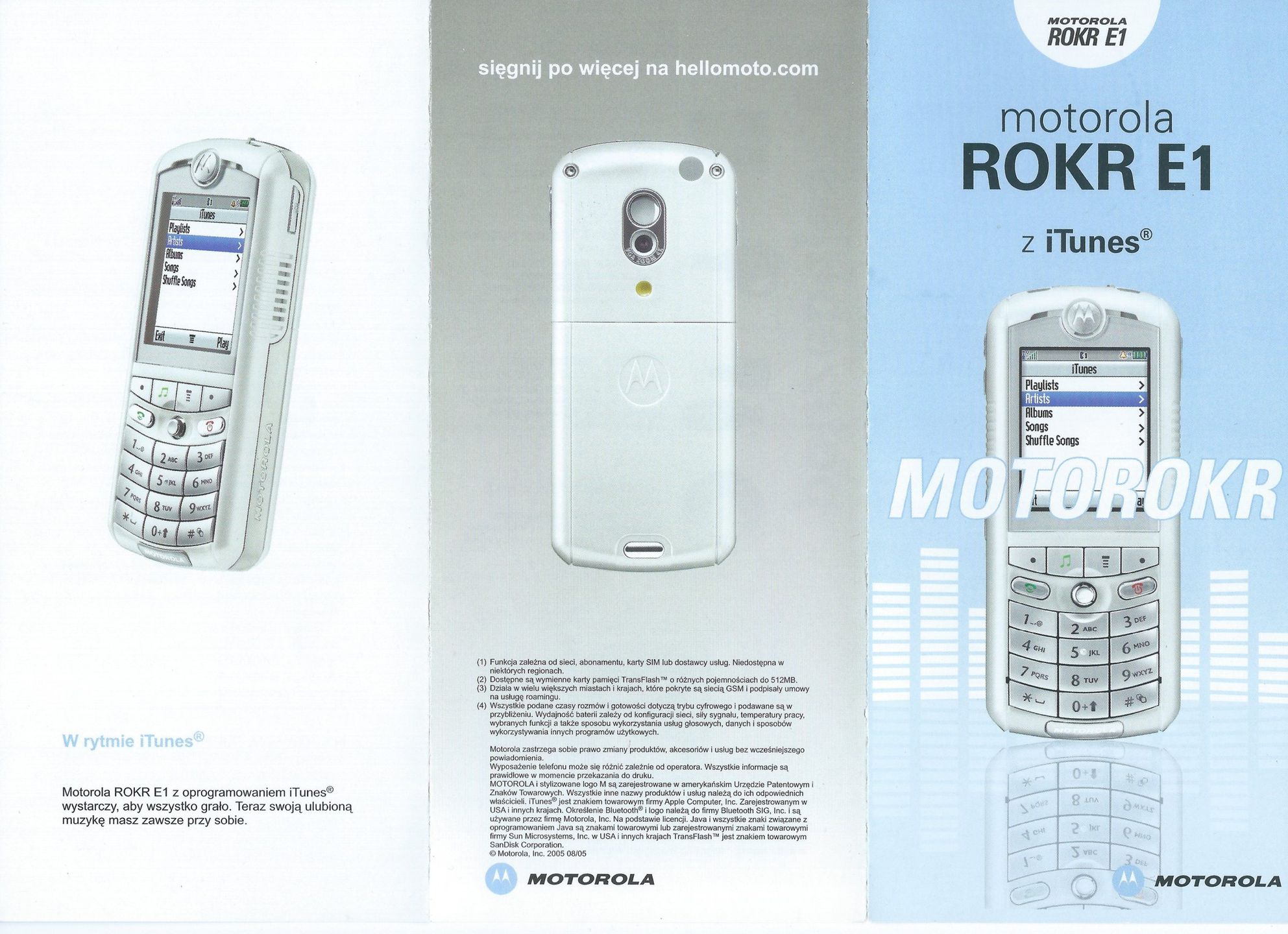 12 lat minęło, czyli ulotki promocyjne telefonów z 2005 roku 6