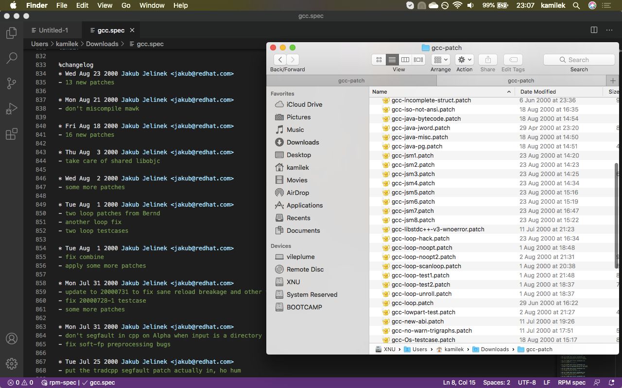 Arsenał łatek (fot. Kamil Dudek)