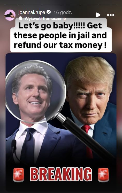 Joanna Krupa na Instagramie