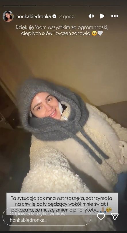 Honorata Skarbek wyszła ze szpitala 