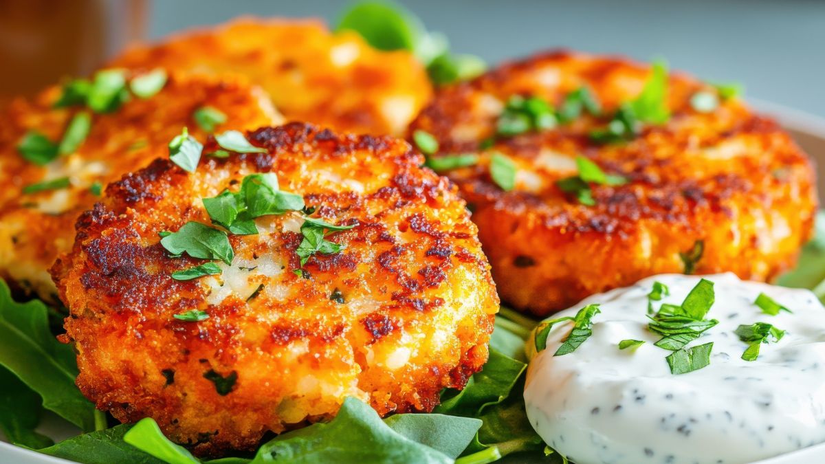 Serowe kotleciki podaję na obiad lub kolację