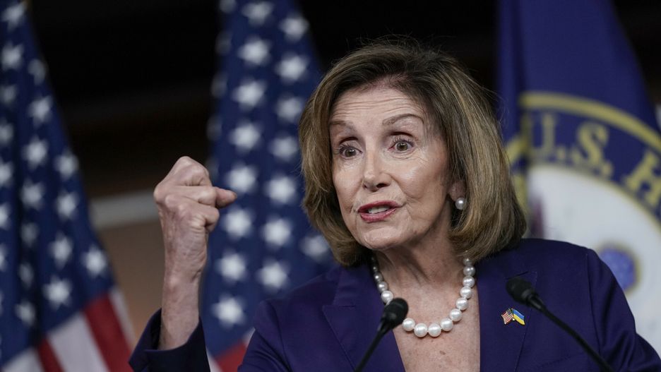 arch51
Speaker of the House Nancy Pelosi, D-Calif., speaks at a news conference as Democrats push to bring the assault weapons ban bill to the floor for a vote, at the Capitol in Washington, Friday, July 29, 2022. Pelosi says the House will consider the public safety bills on police reform later when the House considers the Senate reconciliation package. (AP Photo/J. Scott Applewhite)
AP