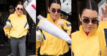 Wielkousta Kendall Jenner gardzi kwiatkiem od fana