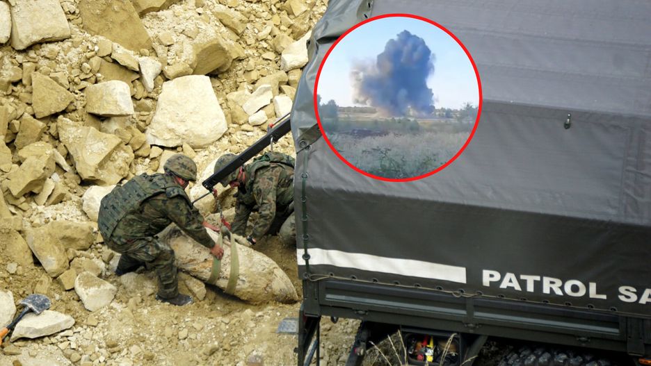 Bombę odkopaną na budowie w Lublinie zdetonowano na poligonie w Nowej Dębie