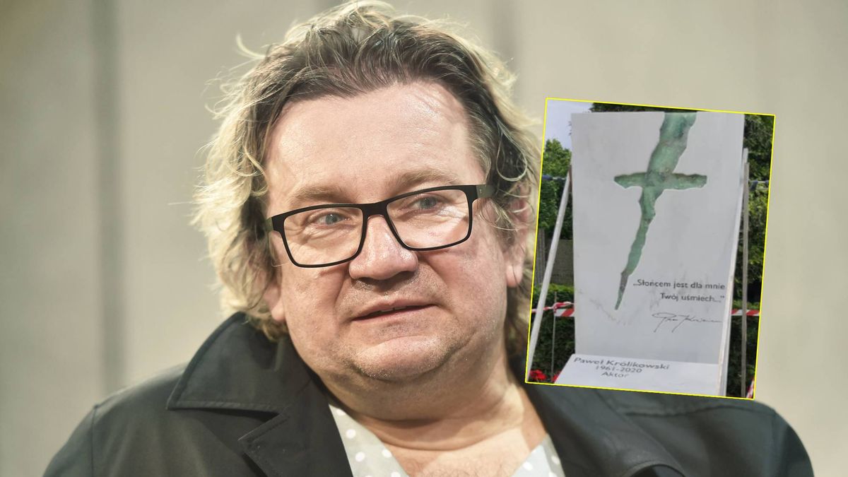 Grób Pawła Królikowskiego przybrał nową formę