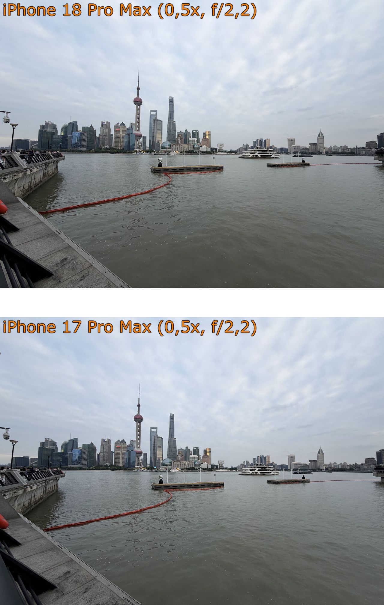 iPhone 18 Pro Max i iPhone 17 Pro Max - porównanie zdjęć