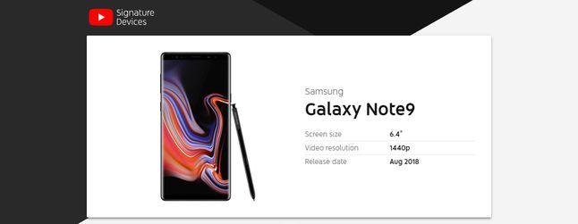 Samsung Galaxy Note 9, propozycja numer jeden według YouTube'a.