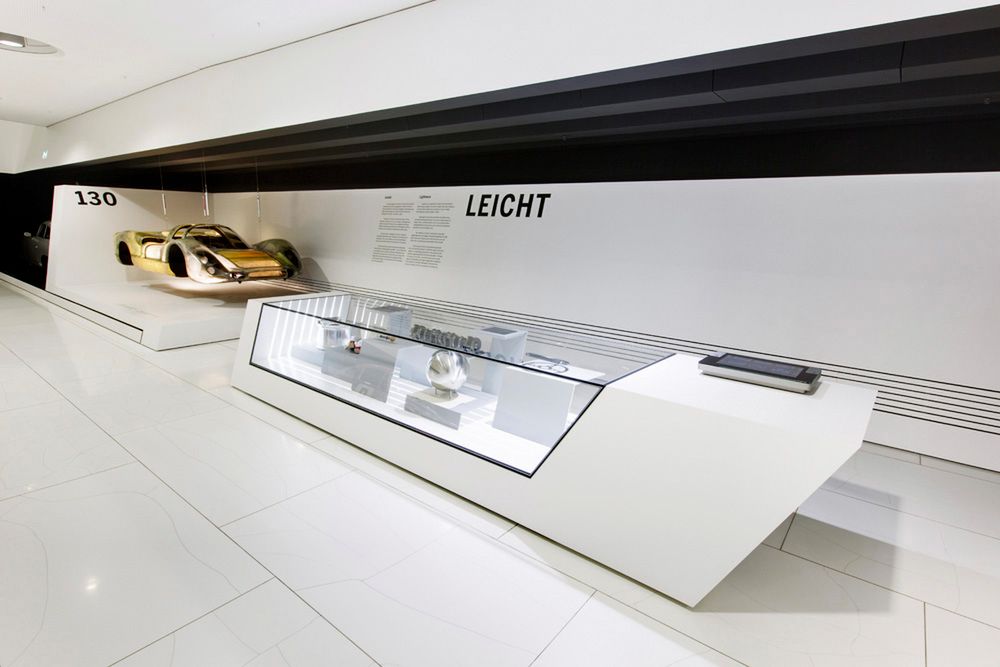 Porsche Museum - technologie obniżania masy własnej