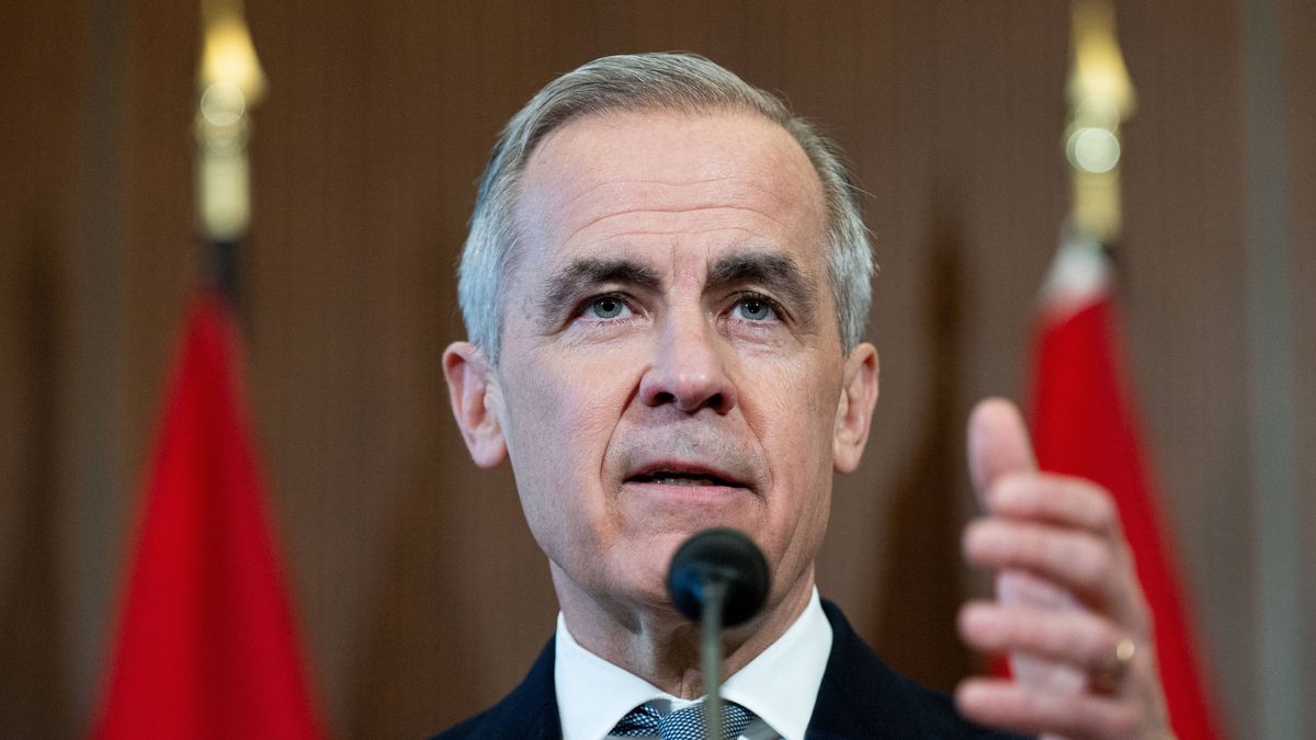 Canadian Prime Minister Mark Carney speaks during a press conference on proposed US tariffs on Parliament Hill in Ottawa, Canada, 27 March 2025. EPA/SPENCER COLBY Dostawca: PAP/EPA.