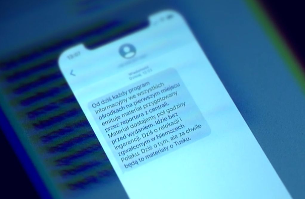 SMS, który trafił do ośrodków regionalnych TVP