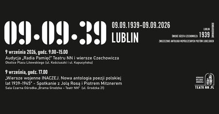 Poezja Czechowicza brzmi na ulicach Lublina. Niezwykły projekt Teatru NN