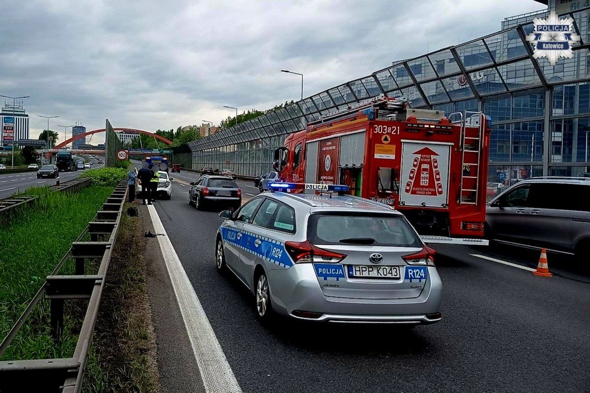 Pijana na autostradzie