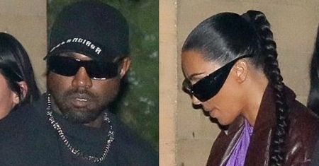 Wystrojona Kim Kardashian poszła z Kanye Westem na kolację! (ZDJĘCIA)