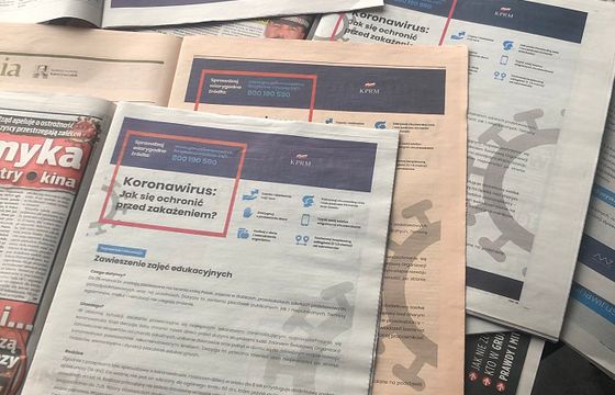 Rządowe ogłoszenie dot. koronawirusa we wszystkich czołowych dziennikach oprócz „Gazety Wyborczej”. „Dalibyśmy po kosztach”
