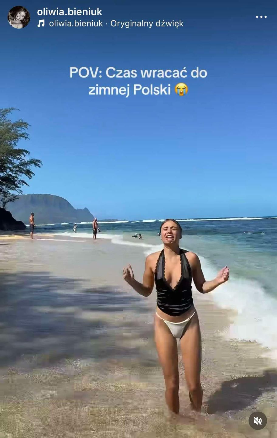 Oliwia Bieniuk na Hawajach