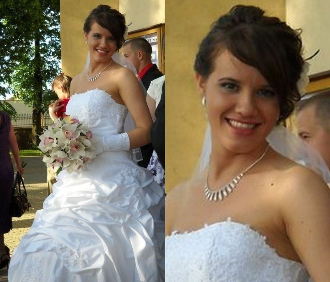 Justyna z "Rolnicy. Podlasie" w 2010 roku podczas ślubu