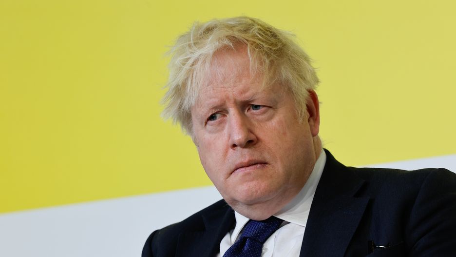Boris Johnson, former UK prime minister, attends an event on the sidelines on day three of the World Economic Forum (WEF) in Davos, Switzerland, on Thursday, Jan. 19, 2023. The annual Davos gathering of political leaders, top executives and celebrities runs from January 16 to 20. Photographer: Stefan Wermuth/Bloomberg via Getty Images