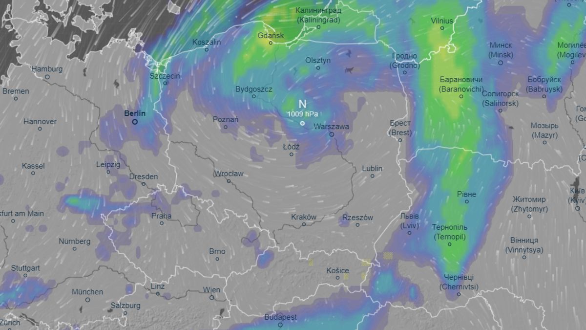 Niż Eileen w natarciu