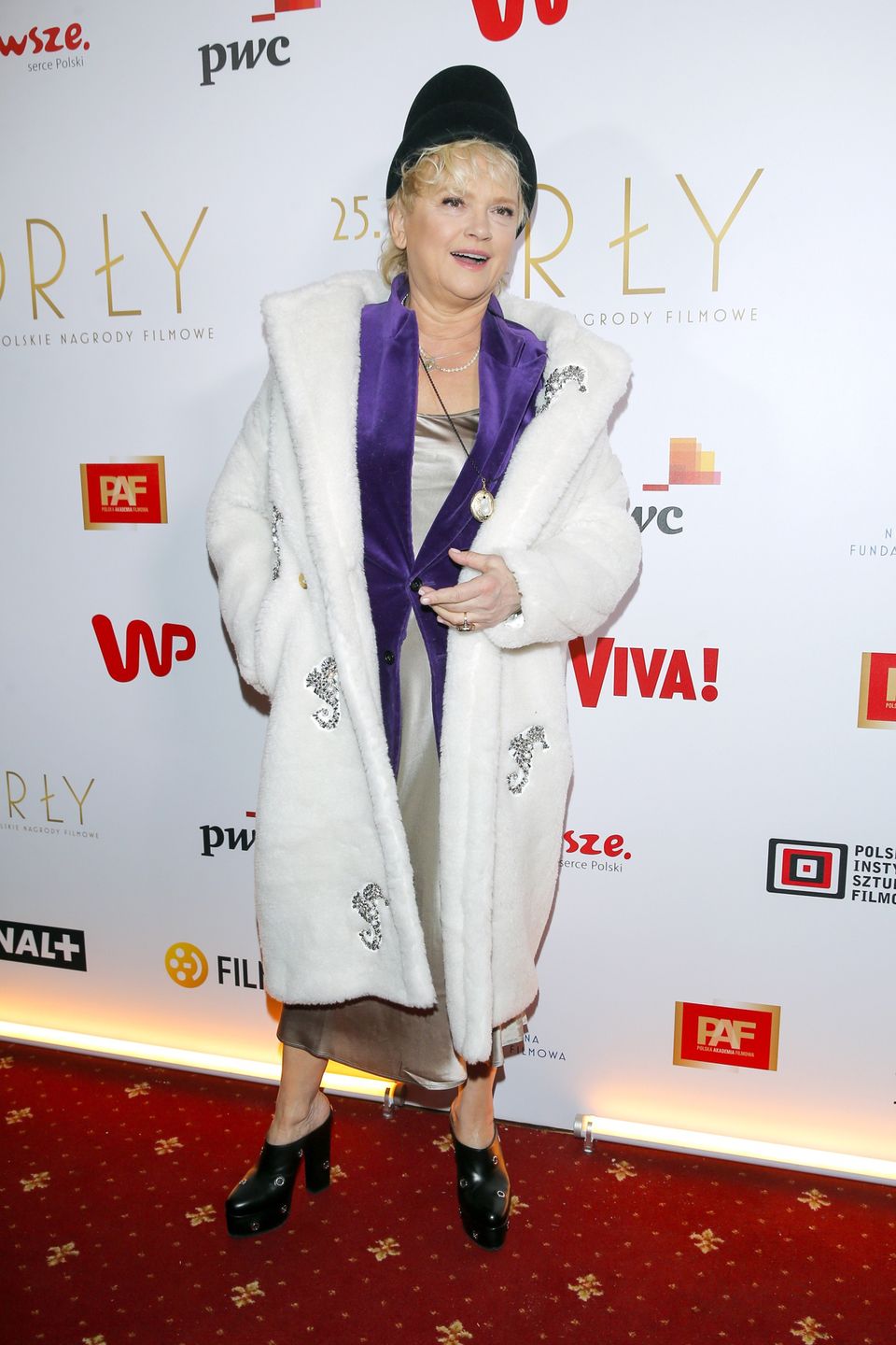 Orły 2023. Katarzyna Figura zaskoczyła wielowarstwową stylizacją