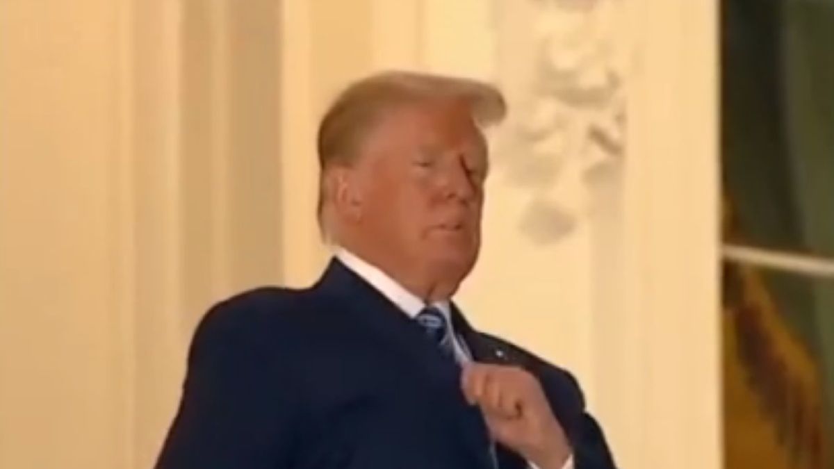 Donald Trump wciąż ma wyraźne problemy z oddychaniem