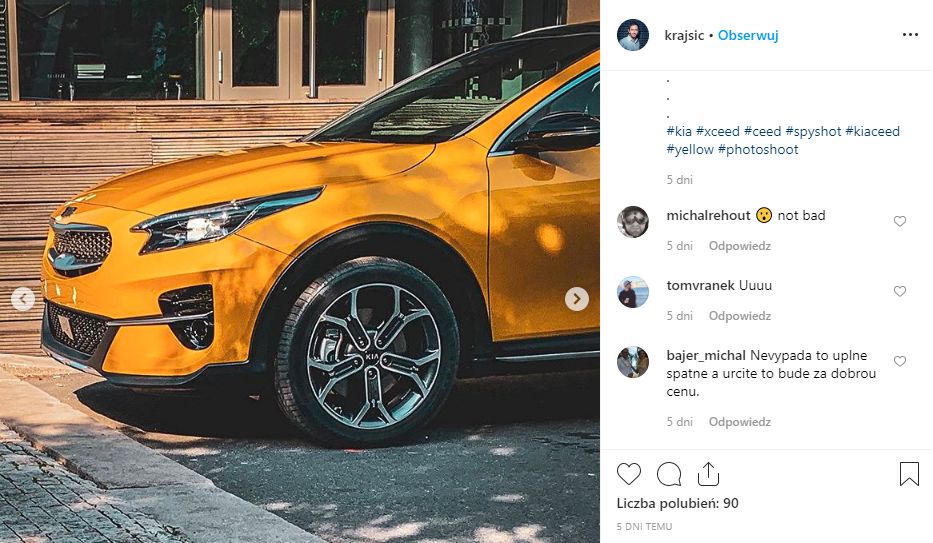 Kia Xceed na pierwszych (nieoficjalnych) zdjęciach. "Premiera" na Instagramie