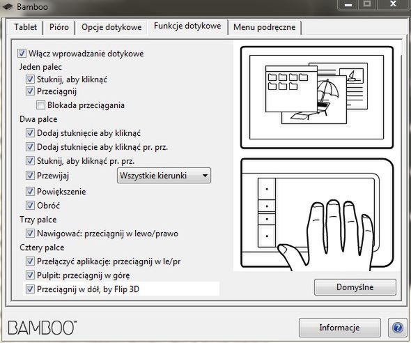 Panel konfiguracyjny - zakładka 4.