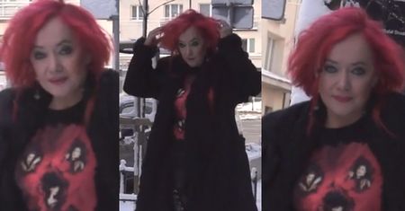 Anja Orthodox wychodzi ze studia "Dzień Dobry TVN"