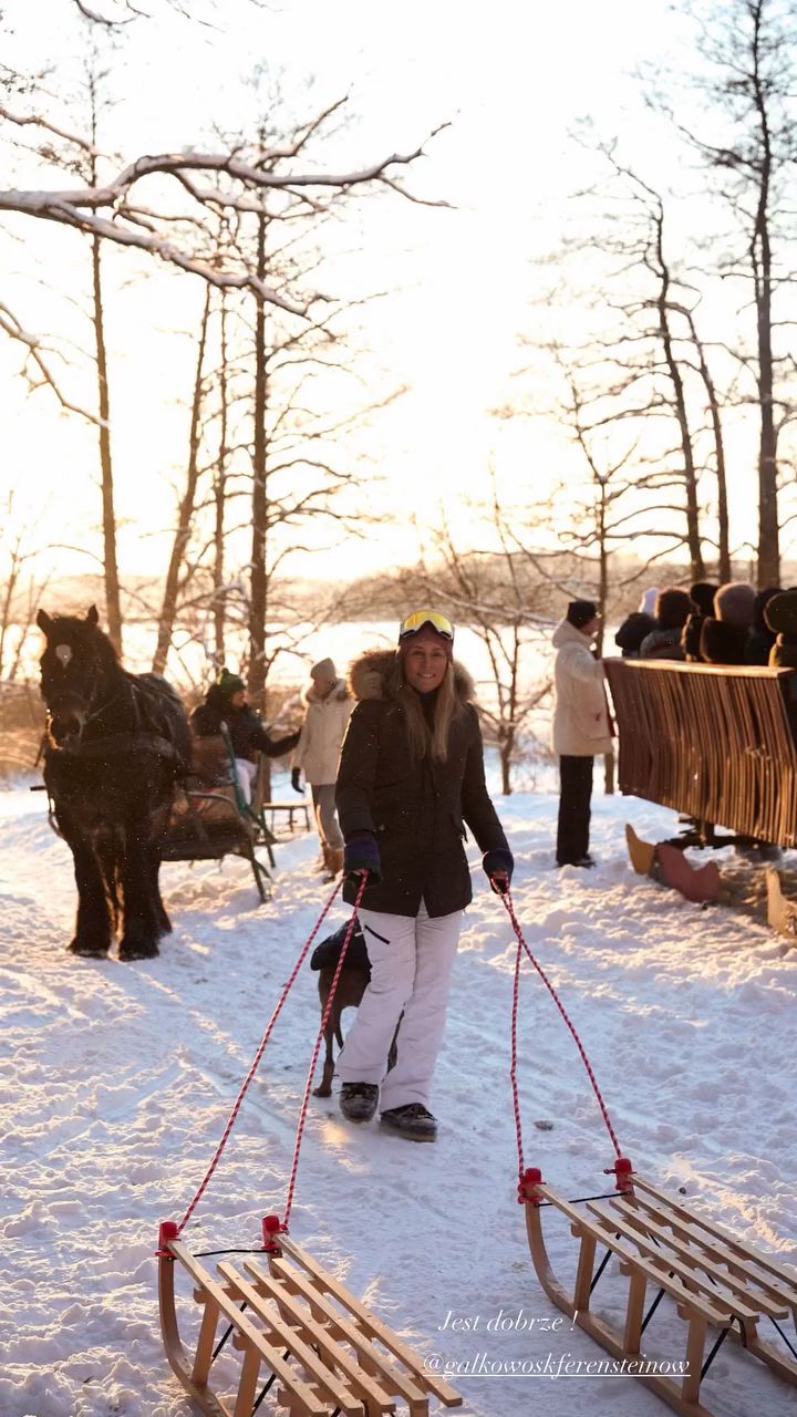 Kinga Rusin i Małgorzata Rozenek dokazują zimą na Mazurach
