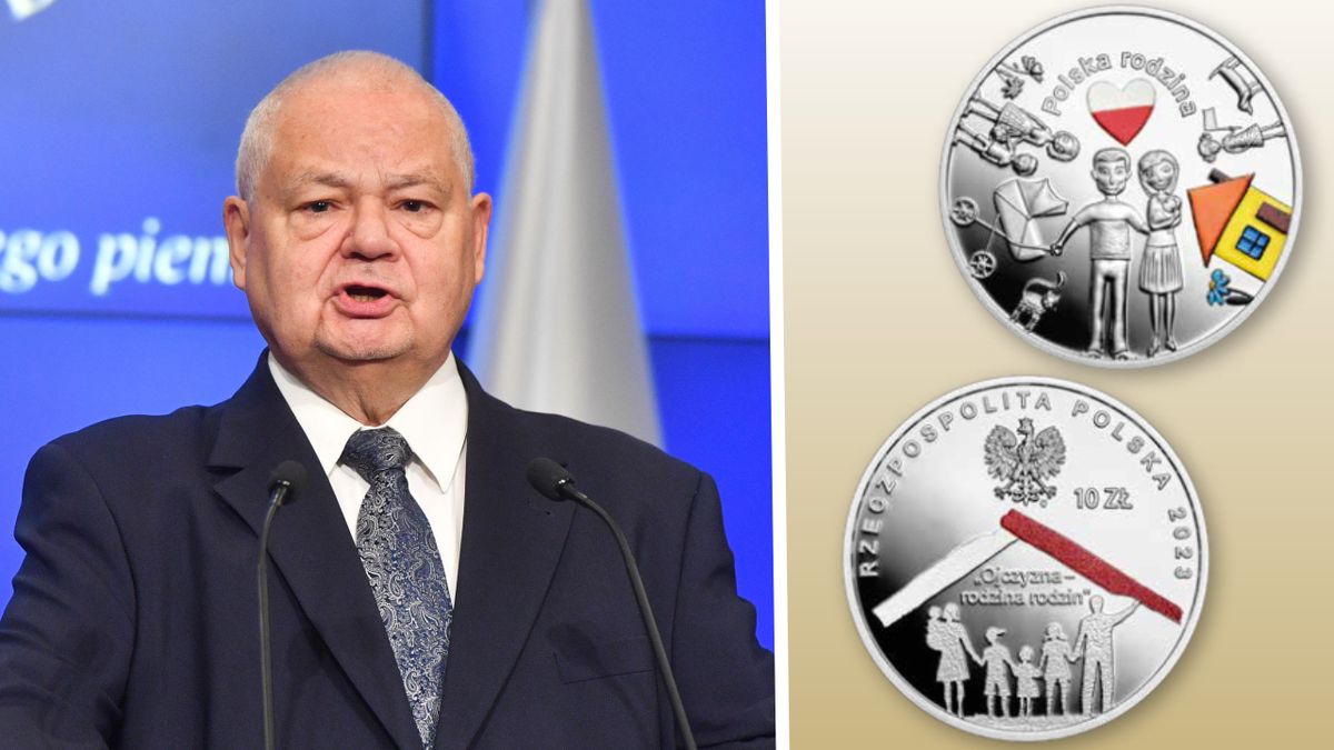 Adam Glapiński mówił o nowej monecie kolekcjonerskiej, która ma podkreślać siłę rodzin 