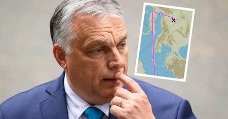 Podróż Orbana z 27 lutego. Wszystko widać na mapie, jest zawiadomienie